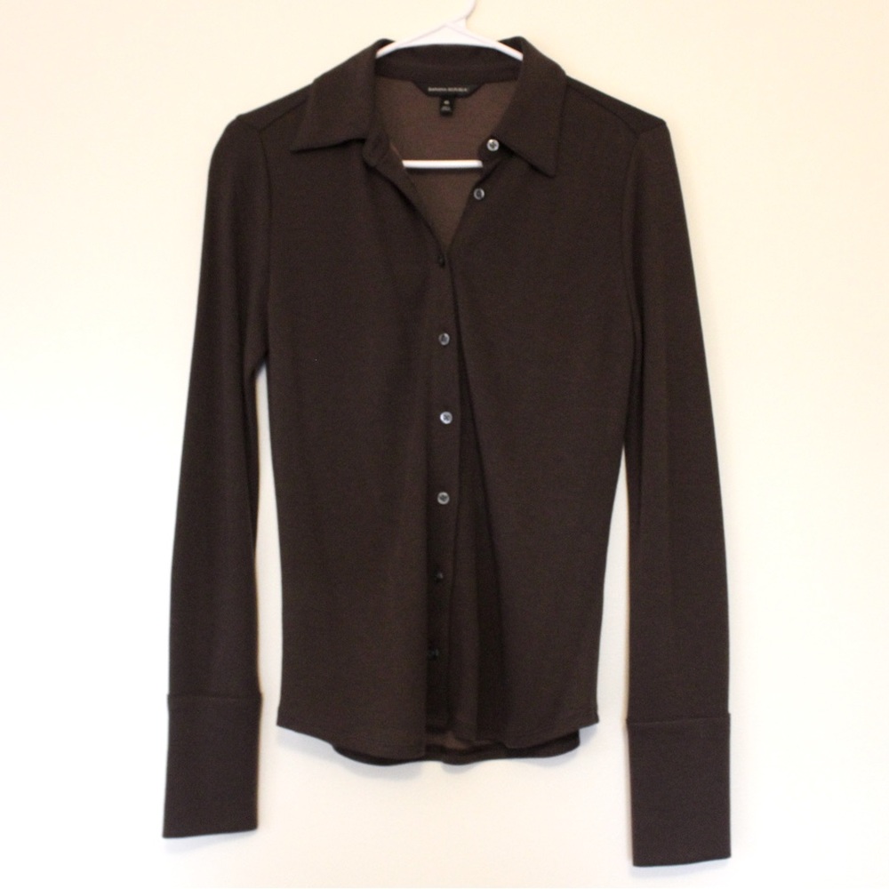Banana Republic Long-sleeve polo shirt size XS
